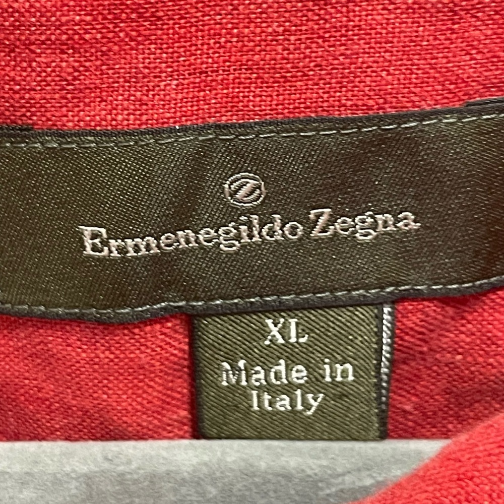Ermenegildo Zegna Red Linen - Picture 3 of 5